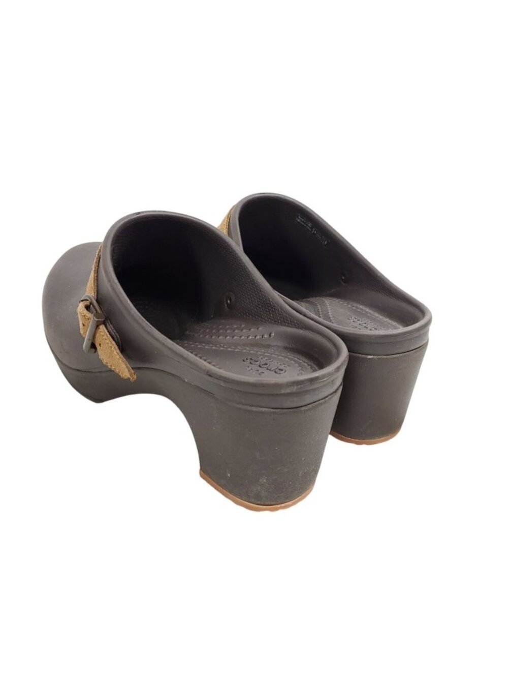 Crocs Womens Size 8 Sarah Brown Clog Casual Shoes - Picture 3 of 6